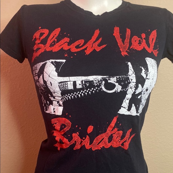 Black Veil Brides rock goth vintage Graphic T-Shirt M - Picture 1 of 6